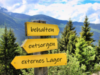 Entsorgen oder einlagern